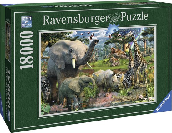 Ravensburger puzzel Wildlife - Legpuzzel - 18000 stukjes