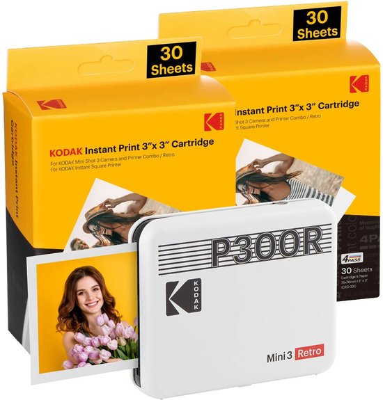 Photogrpahic Printer Kodak MINI 3 RETRO P300RW60 White