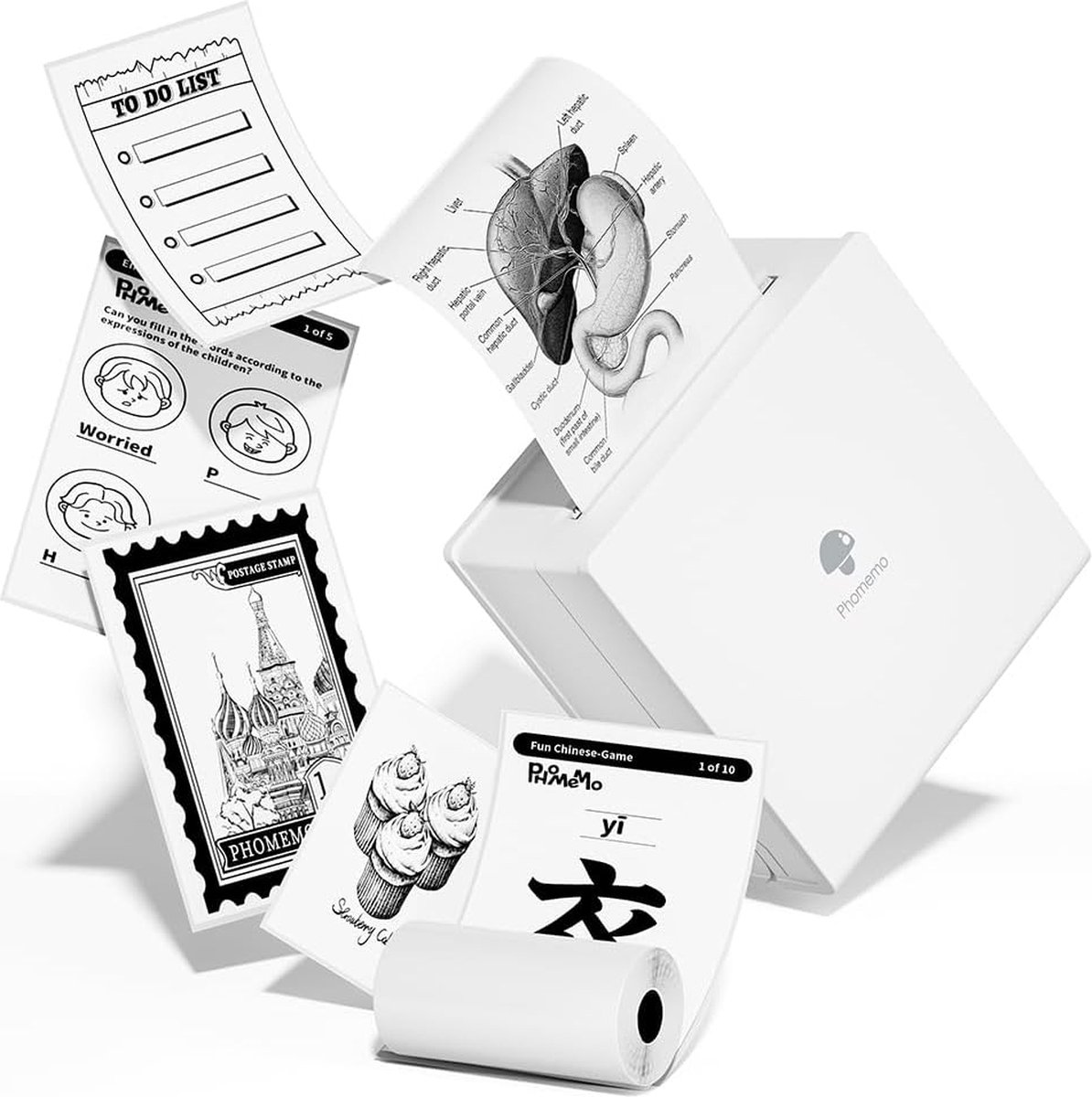 Equivera Mini Printer - Pocket Printers - Draagbare Printer - Mobiele Printer - fotoprinter