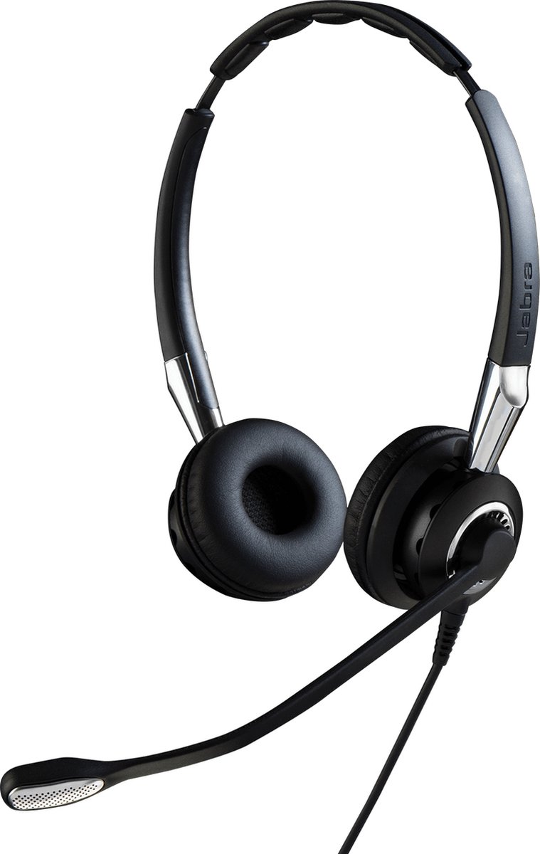 Jabra Biz 2400 II QD Duo NC Headset Bedraad Hoofdband Kantoor/callcenter Zwart, Zilver