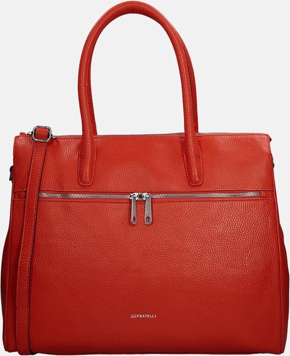 Gigi Fratelli Laptoptas Romance Business Leer - oranje