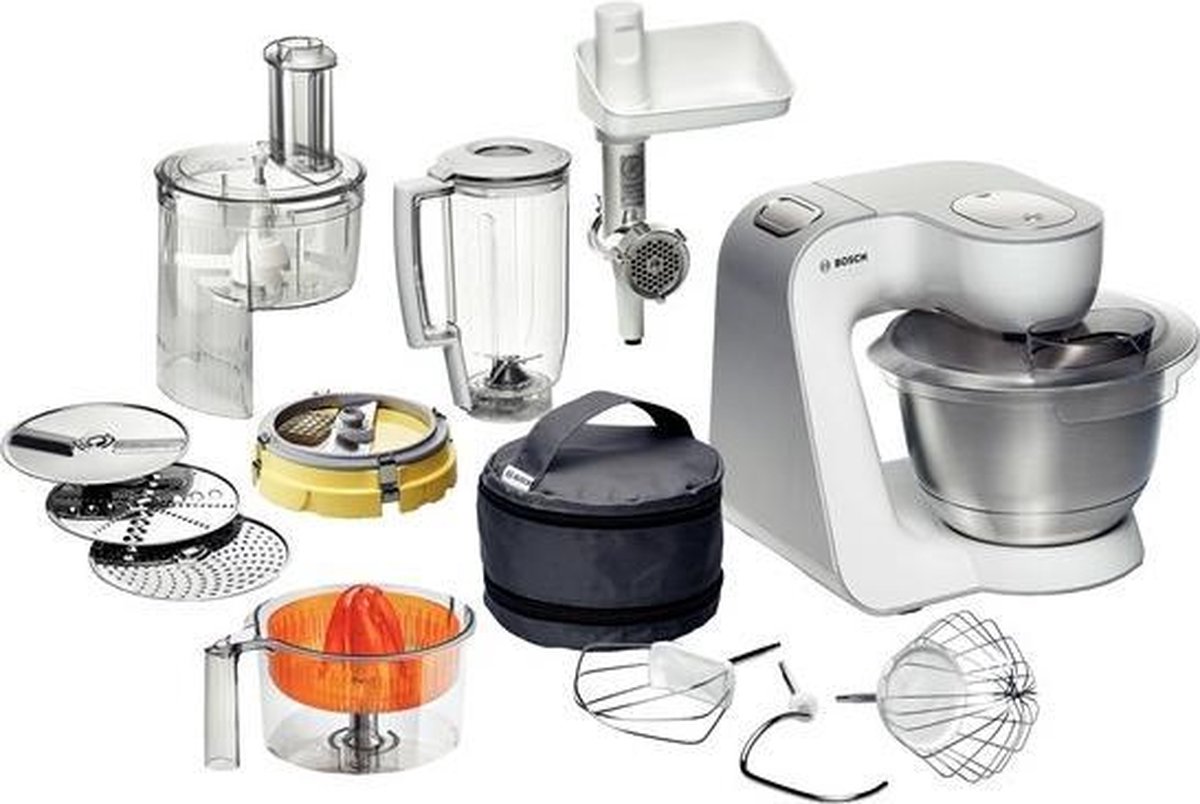 Bosch MUM5 - MUM54251 - Keukenmachine - 900W - 3,9L - Wit/Zilver