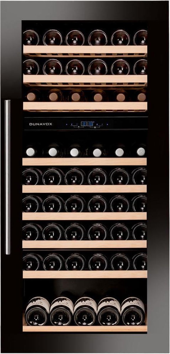 Dunavox Soul-72 - Inbouwwijnkast - Nismaat 122 cm - 2 T°- Geventileerd