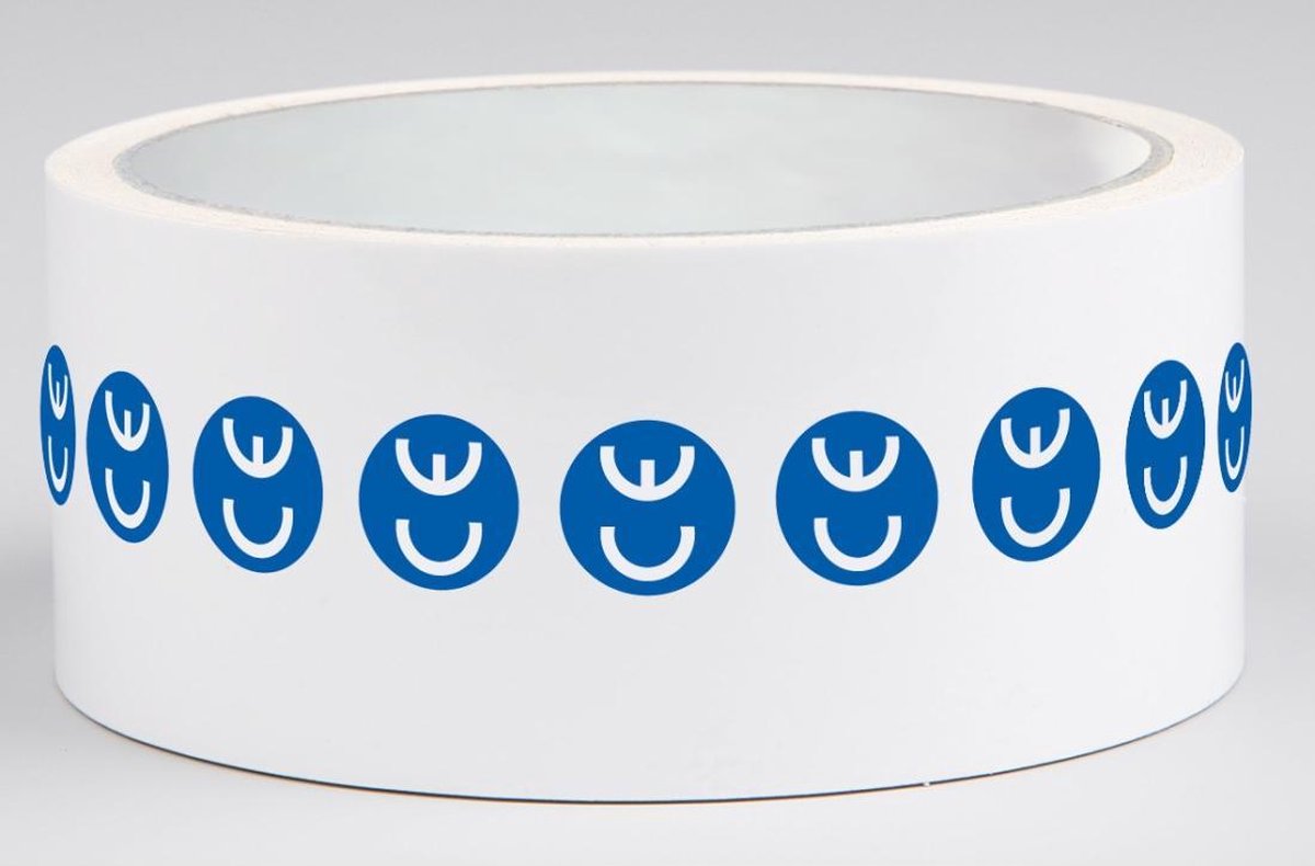 CE-label, rond, 1000 stuks per rol Ø 30 mm Blauw