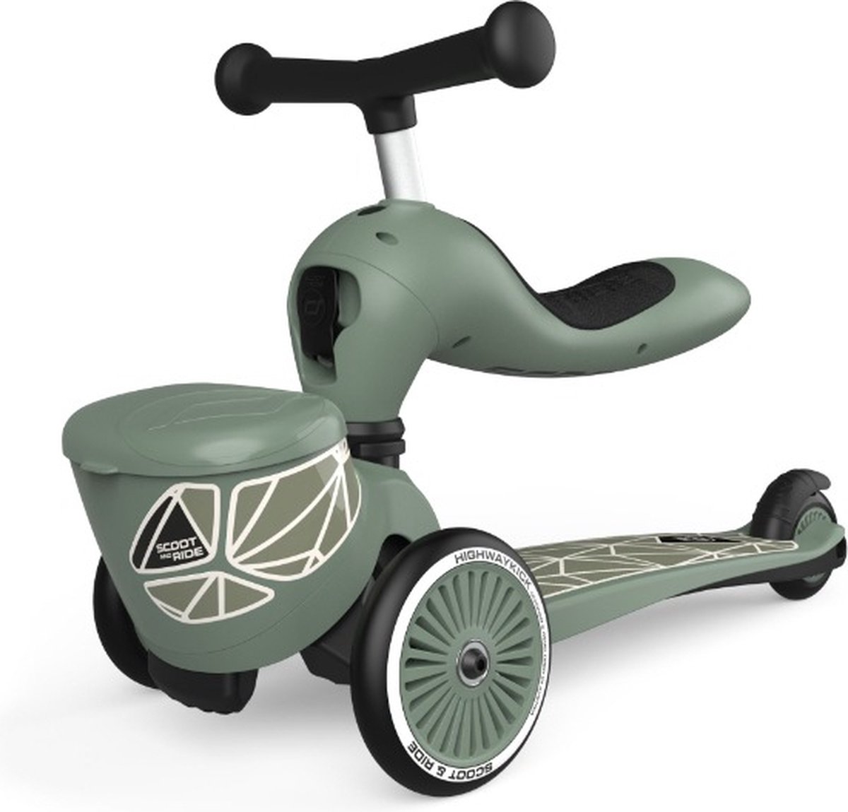 Scoot & Ride Highwaykick One Lifestyle Green Lines Step Groen