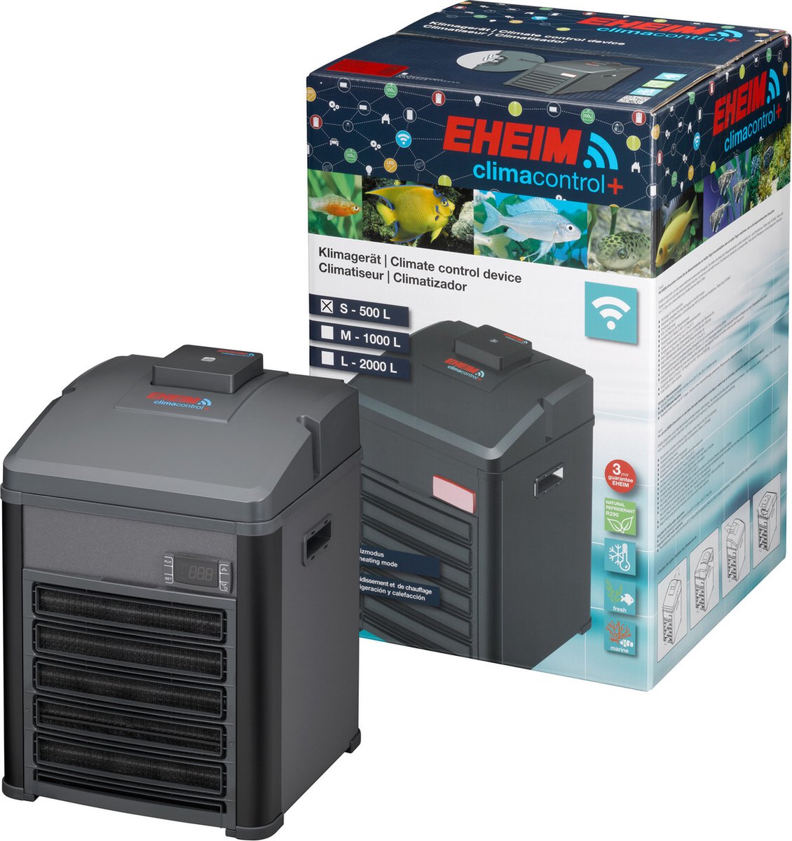 EHEIM Climacontrol+ Wi-Fi | aquariumverwarming en -cooler | S