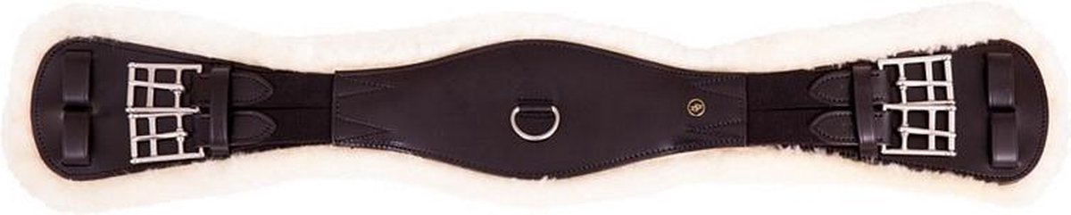 BR Singel Lincoln dressuur schapenvacht - Zwart - Maat 80 cm
