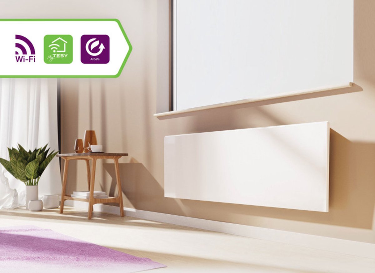 Tesy FinEco Cloud 2000 Watt | elektrische convector met luchtzuiverende functie | WIFI