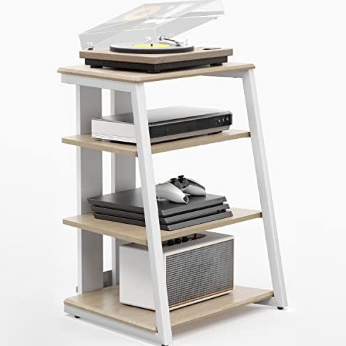 Platenspeler Meubel - Platenspeler Kast - Vinyl Kast met 4 planken