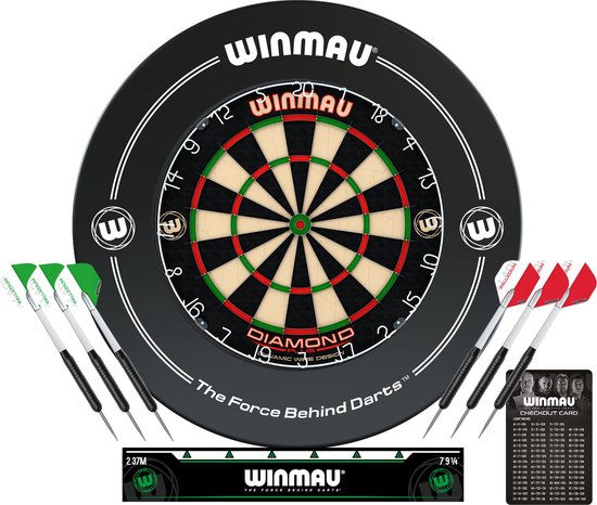 WINMAU - PDS Diamond Dartbord Surroundset
