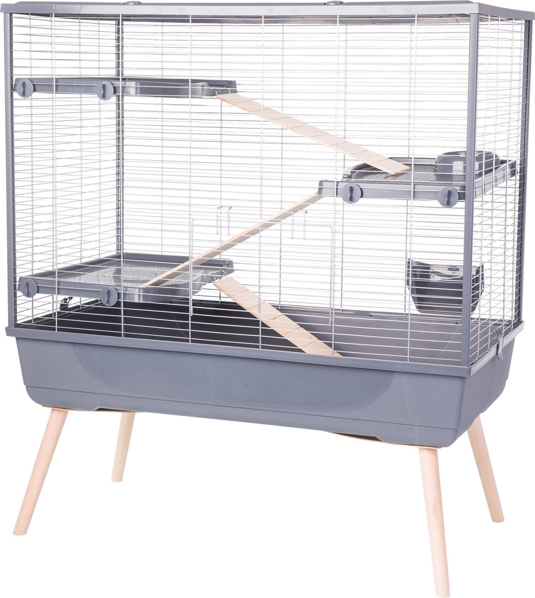 Zolux Neolife 100 Knaagdierkooi Grijs - Dierenverblijf - 99x54x114 cm