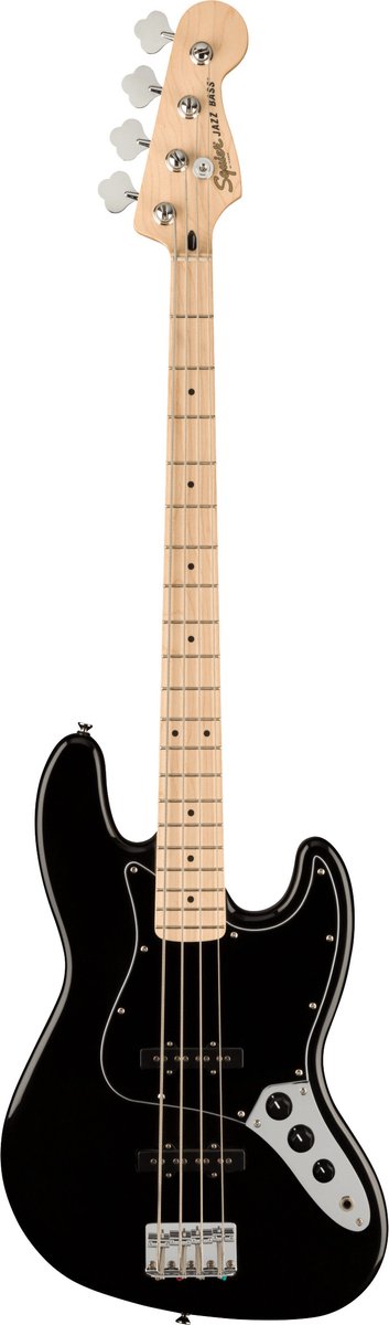 Squier Affinity Series Jazz Bass Black MN elektrische basgitaar