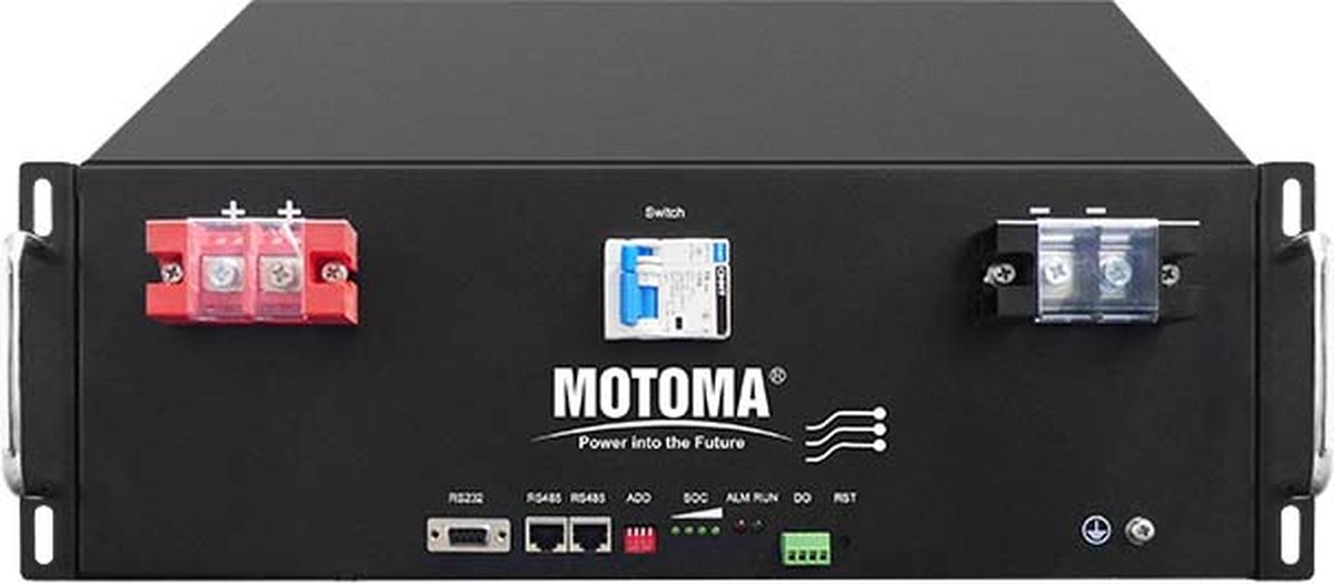 Thuisbatterij MOTOMA 7.2kWh - 51.2V - 150Ah - LIFePO4 voor zonne-energie opslag zonnepanelen ( Prijs doorbraak - introductieprijs )