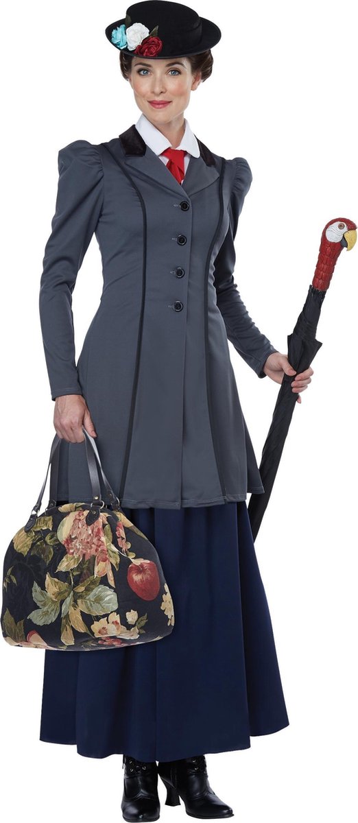 CALIFORNIA COSTUMES - Engels kindermeisje kostuum voor dames - XL (44/46) - Volwassenen kostuums