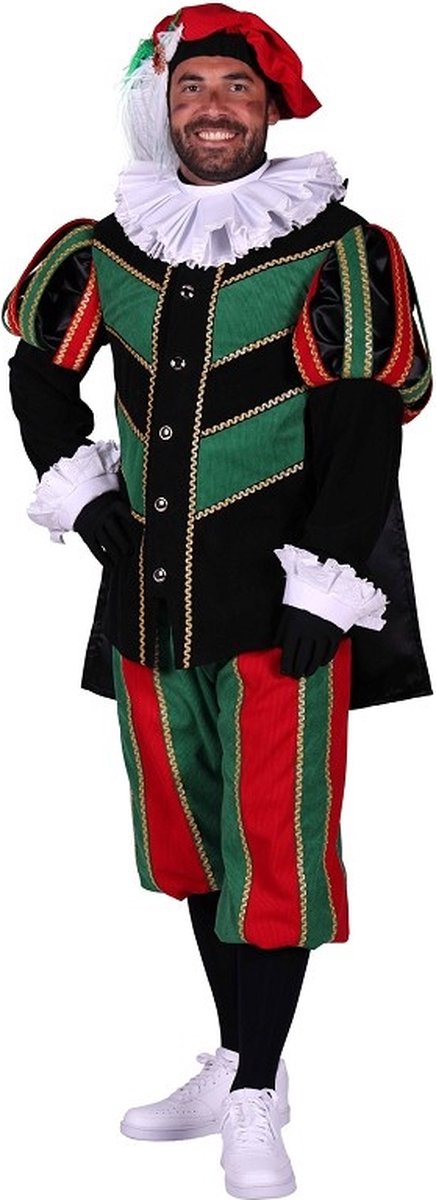 Piet ribfluweel met cape "Pamplon Maat XL