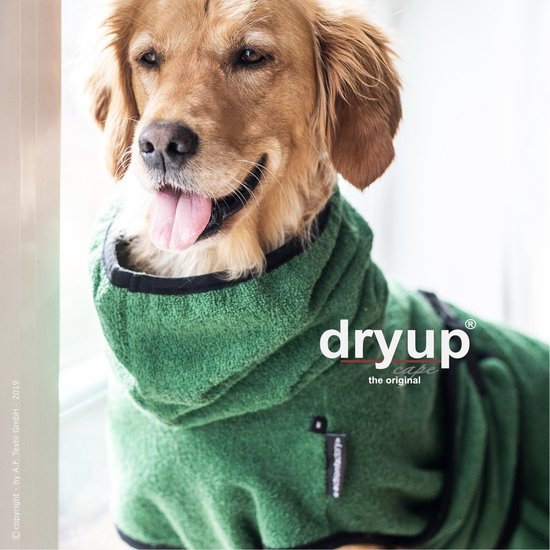 Dryup-hondenbadjas-badjas voor de hond-Blauw -M -ruglengte tot 60 cm