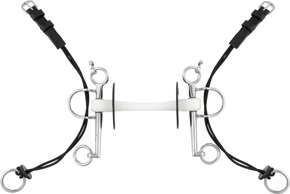 Nathe Gag Pelham 20mm Mullen Mouth Long Cheeks - Size : 130mm