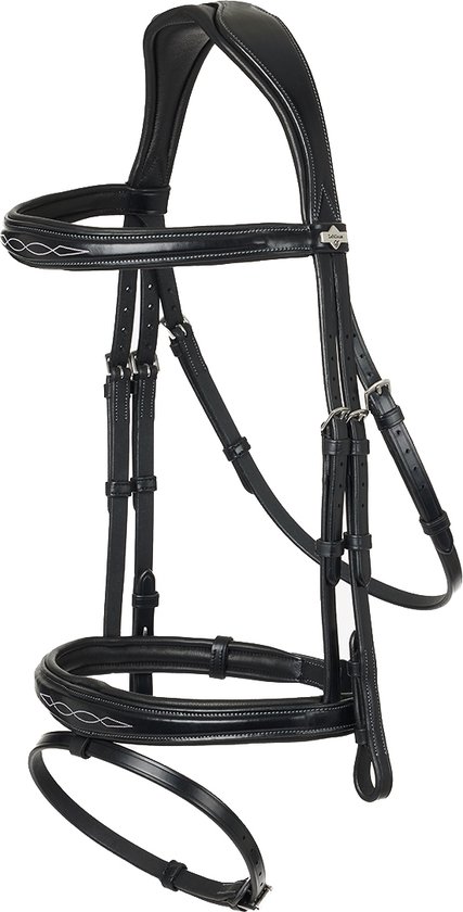 Lemieux Hoofdstel Competition Flash Zwart - pony