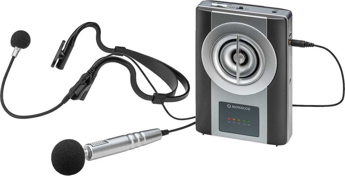 Monacor WAP-8 mobiele spraakversterker