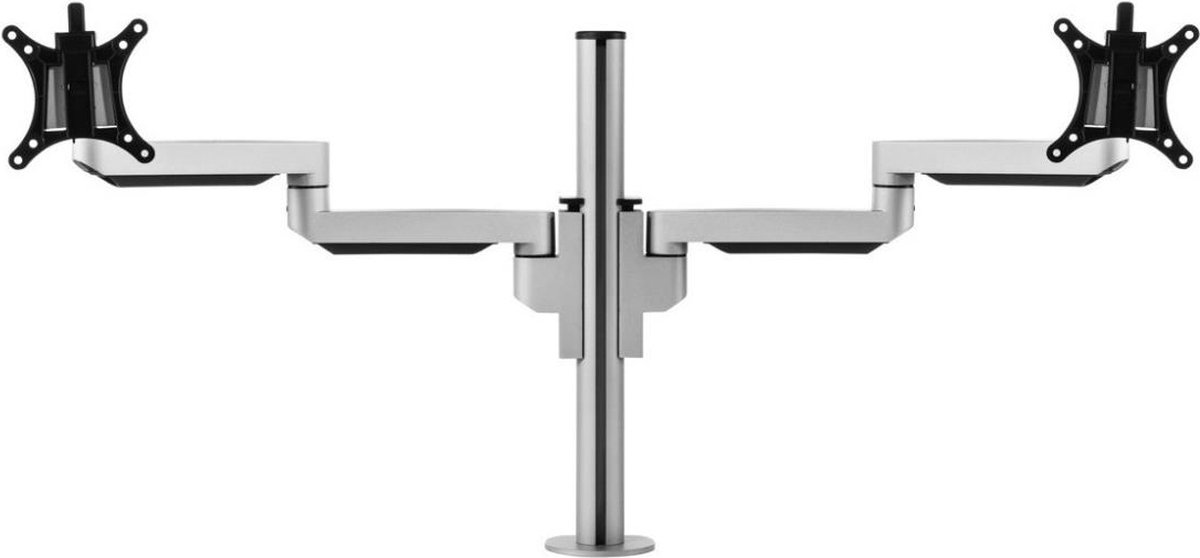 Filex - Galaxy Dubbel monitorarm (2 x 3 scharnierpunten) - Zilver