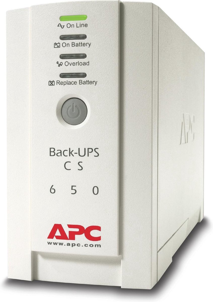 APC Back-UPS BK650EI - Noodstroomvoeding 4x C13 uitgang, USB, 650VA