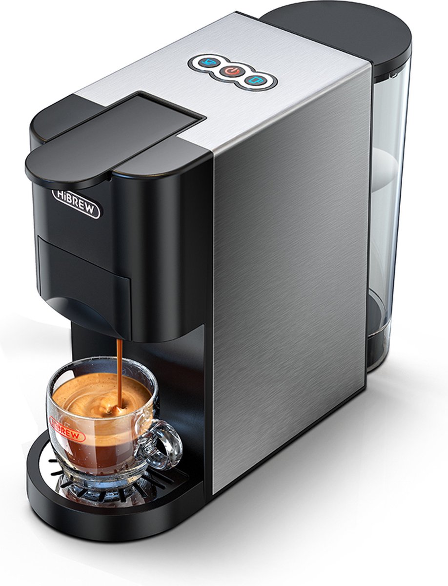 HiBrew® Koffiezetapparaat - 4 in 1 Koffie machine - Dolce Gusto - Nespresso - Cappuccino - Latte - 19 Bar