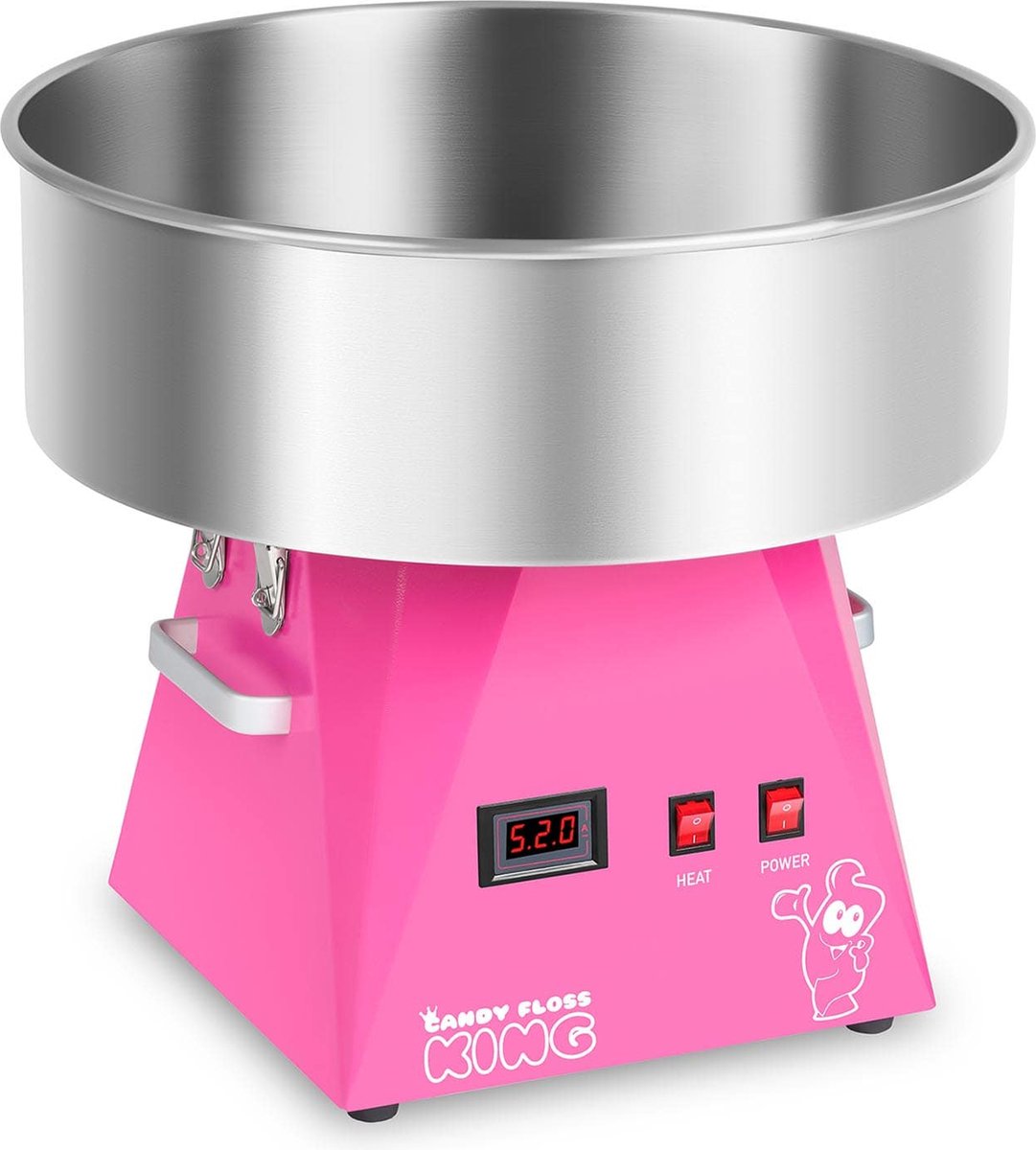 Royal Catering Suikerspinmachine - 52 cm - roze