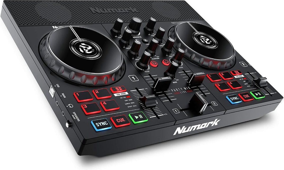 Control DJ Numark Party Mix Live + HF 125