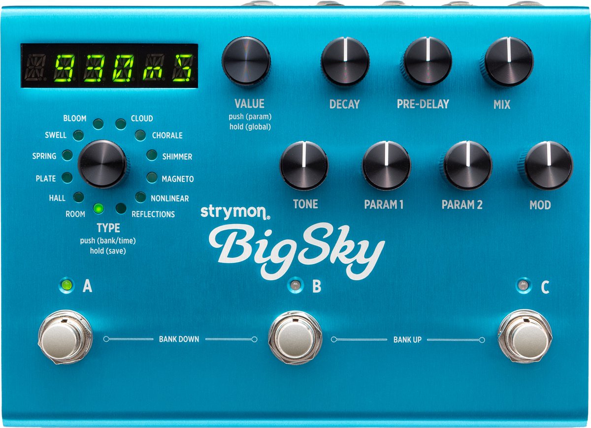 Strymon Big Sky - Multi reverb - Blauw