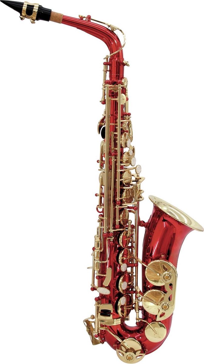 DIMAVERY Alto Saxofoon - Rood - SP-30 Eb - Inclusief koffer en accessoires