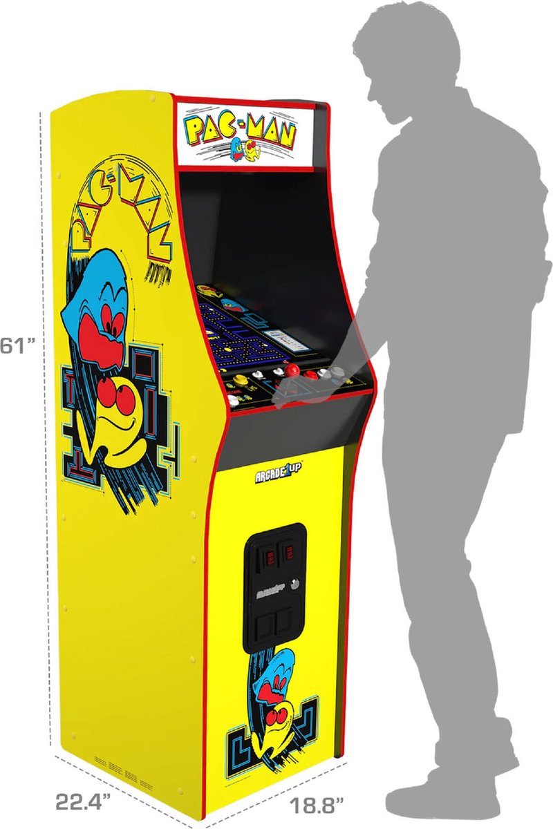 Arcade1Up - Pac-Man Deluxe Arcade Machine met 14 klassieke spellen