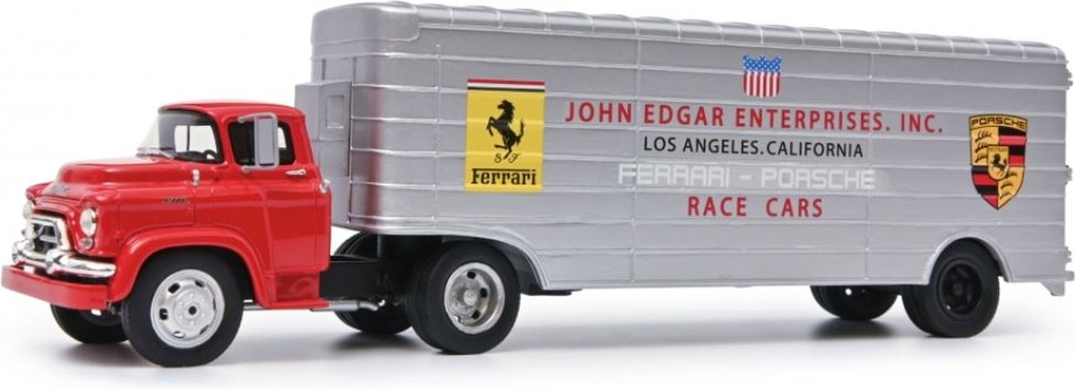 GMC Race auto's bestelwagens Porsche / Ferrari John Edgar Enterprises 1:43 Schuco