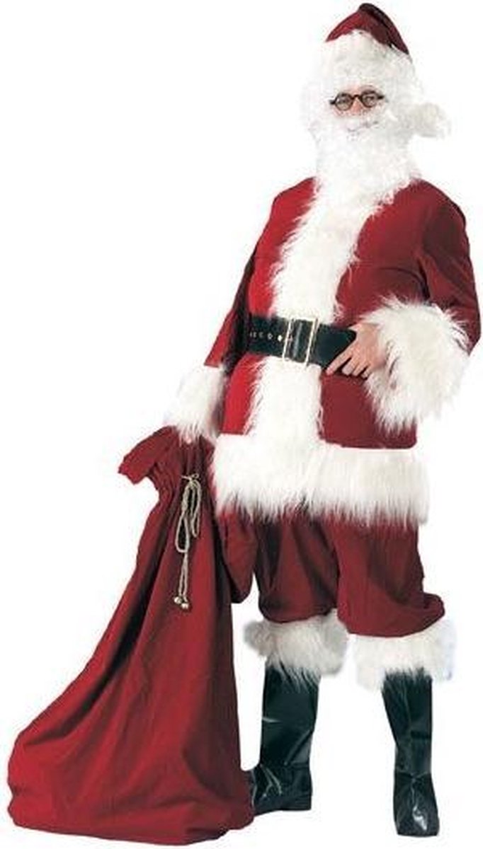 Kerstmanpak Burgundy Luxe - Maat 56/58