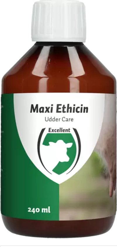 Excellent Maxi Ethicin Udder Care - Olie - Voor rundvee, schapen en geiten - Natuurlijke olie - 240 ml