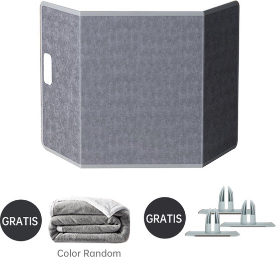 Infrarood Verwarmingspaneel - Duurzaam - 3 Warmtestanden - Gemakkelijk te gebruiken - met gratis deken -grijs