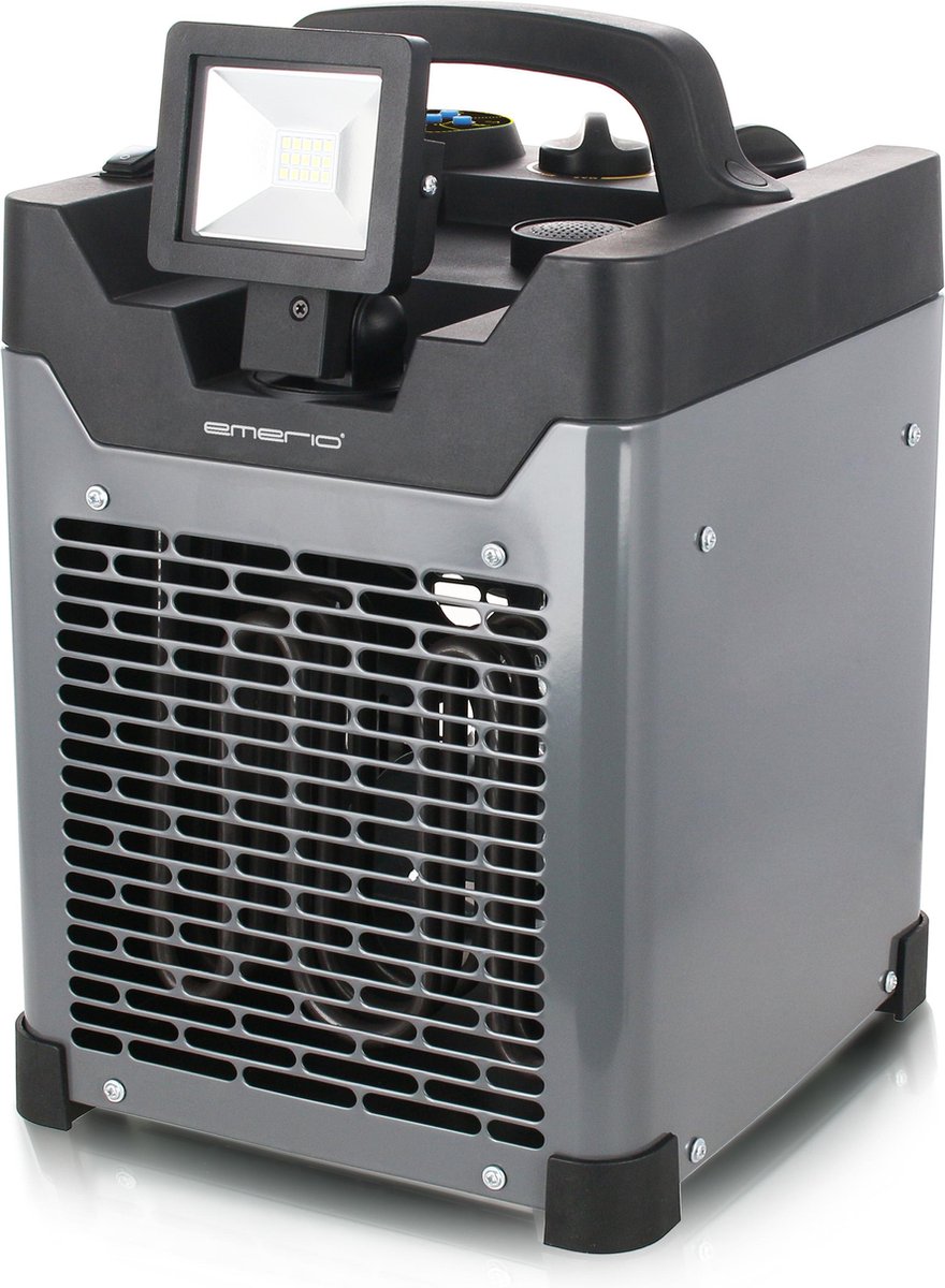 Emerio FH-117205 - Ventilatorkachel + LED-Lamp Grijs/Zwart