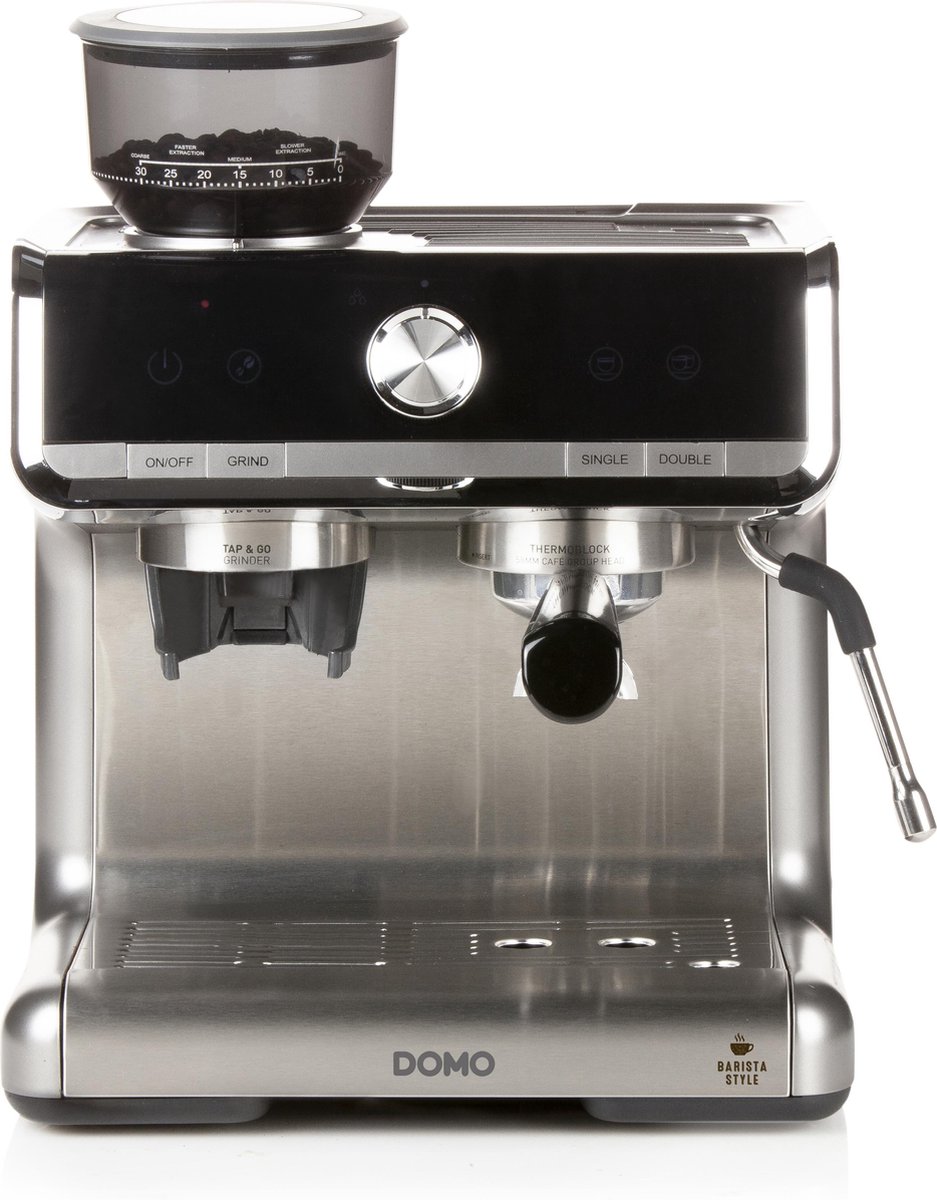 Domo DO720K - Espressomachine met bonenmaler