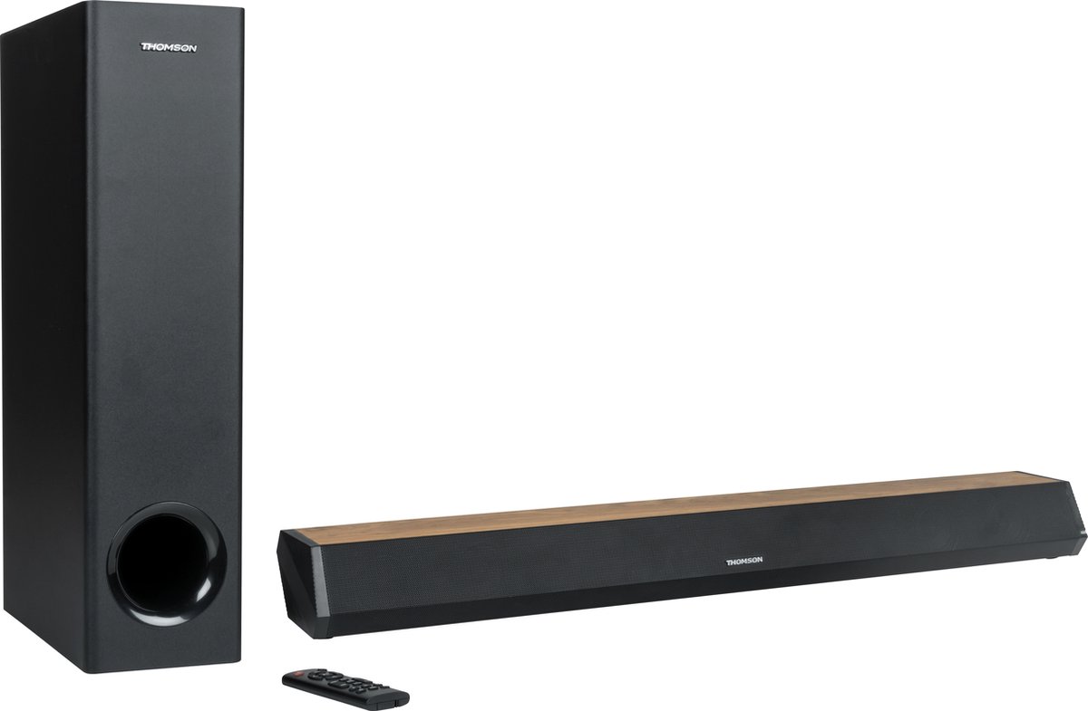 Thomson SB552BTS - Bluetooth Soundbar - Subwoofer - Hout