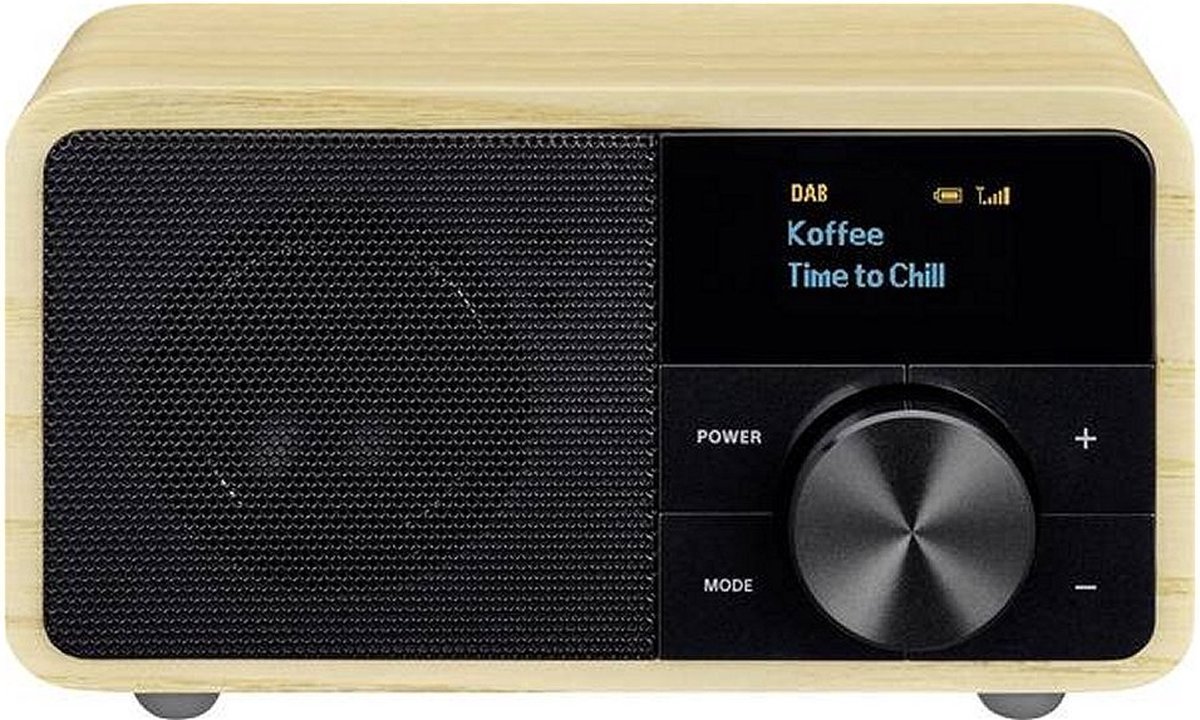 Sangean DDR-7 Retro Radio met DAB+ en FM - Sleep Timer en Bluetooth functie - Hout