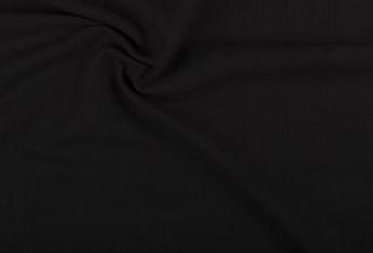 Linnen stof - Zwart - Gewassen - 10 meter