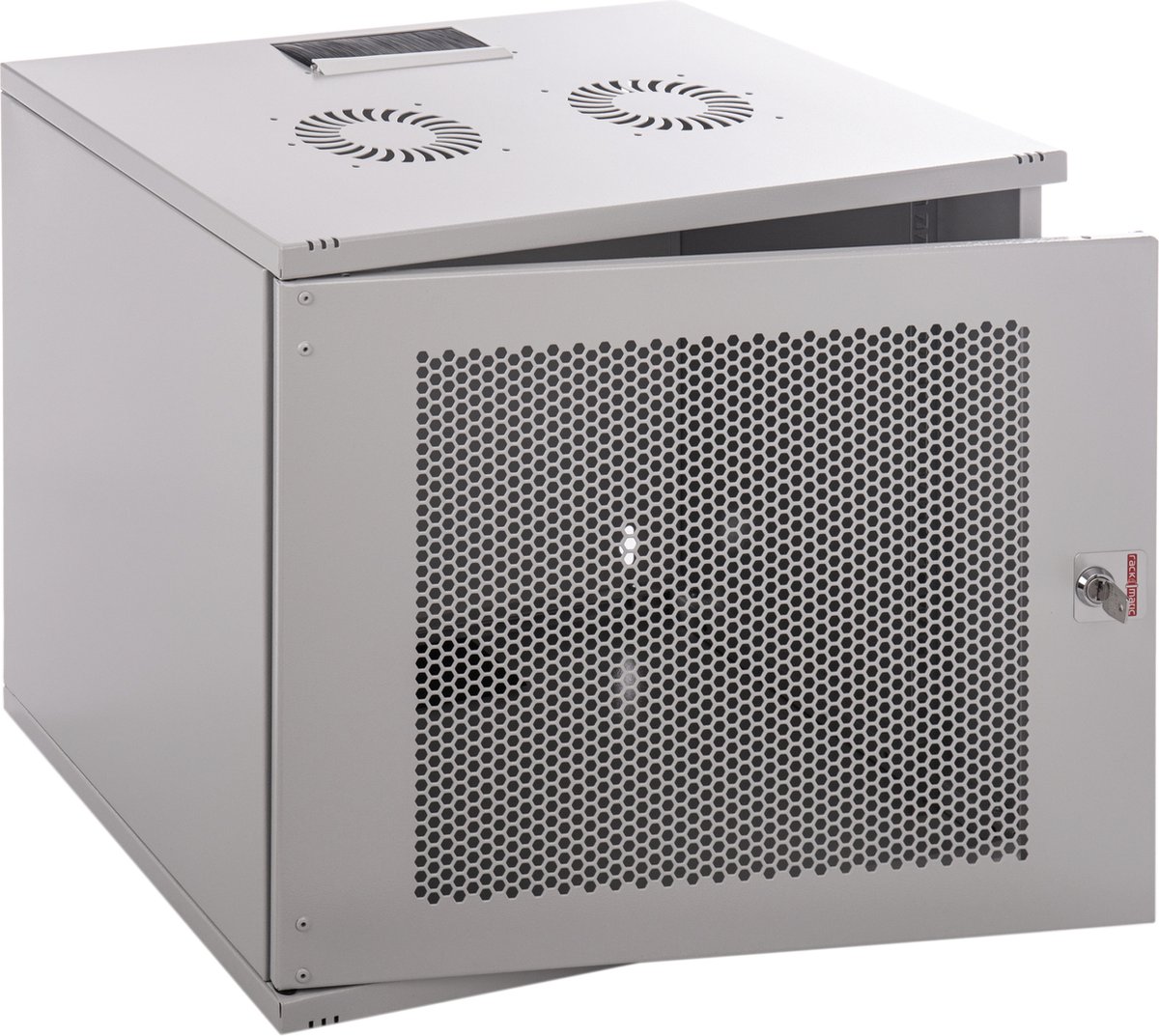 RackMatic - Rack19 wandmontage 09U F400 RackMatic SOHORack DIY wit geperforeerd