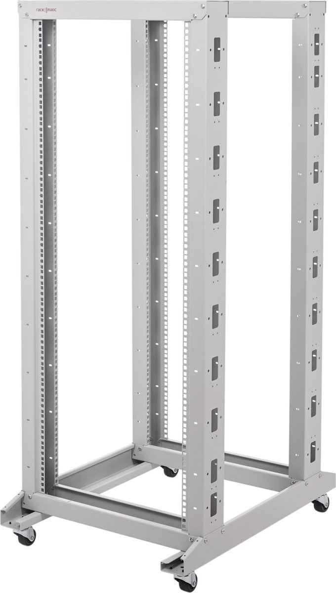RackMatic - Rackkast 19'' open 29U 600x1000x1400mm wit Open2 MobiRack van RackMatic
