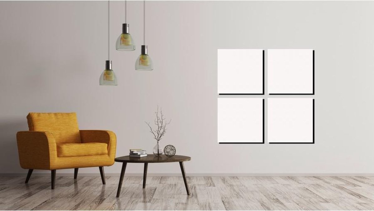 Ecaros metalen infrarood stralingspaneel 600 Watt, systeemplafond plaat