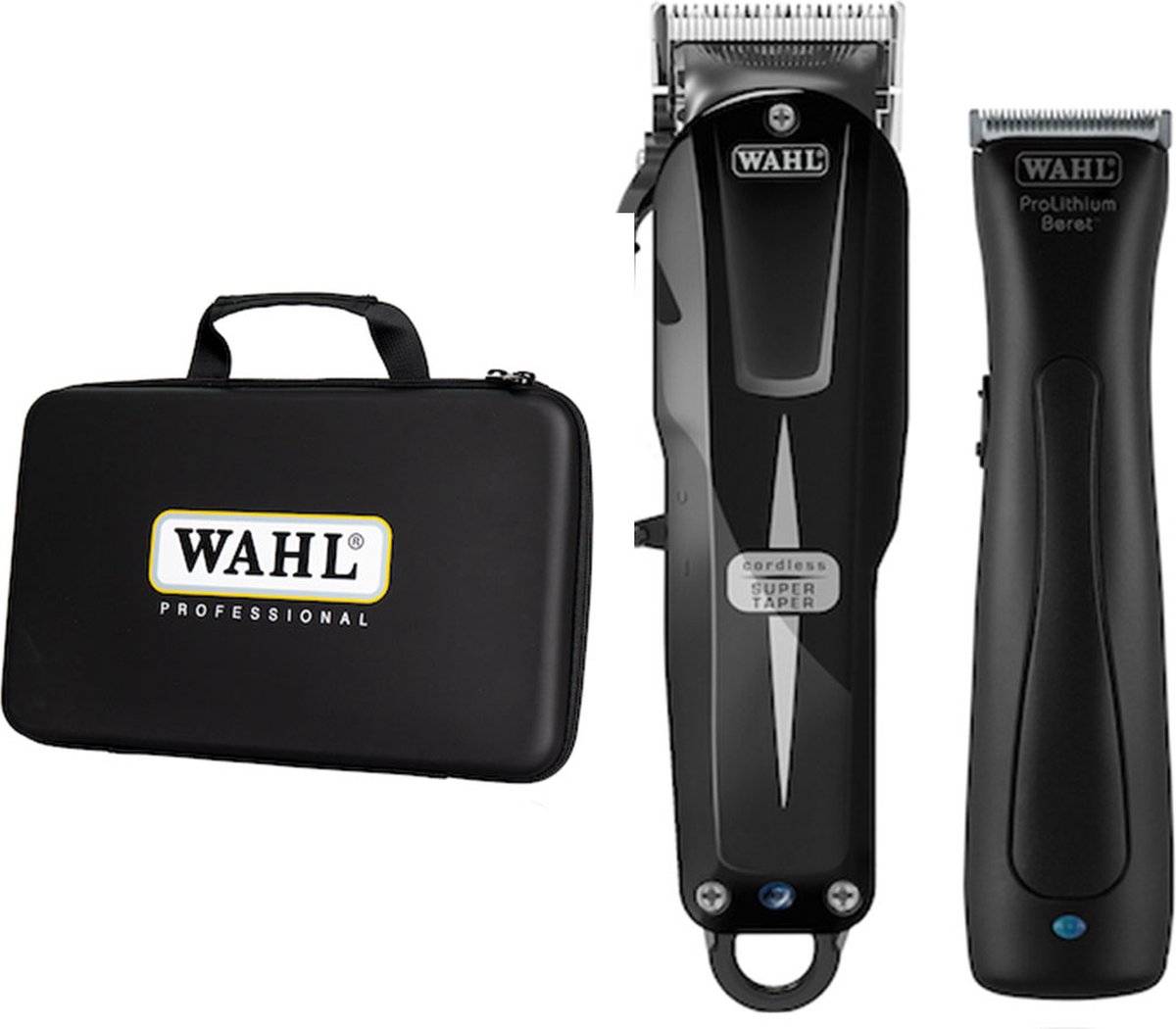 Wahl - Limited Edition - Cordless Combo Super Taper Black & Beret Black Stealth