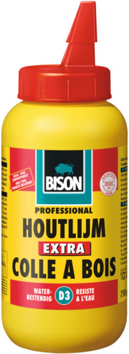 Bison Houtlijm Extra Flacon 6 x 750 gr - Voordeelverpakking