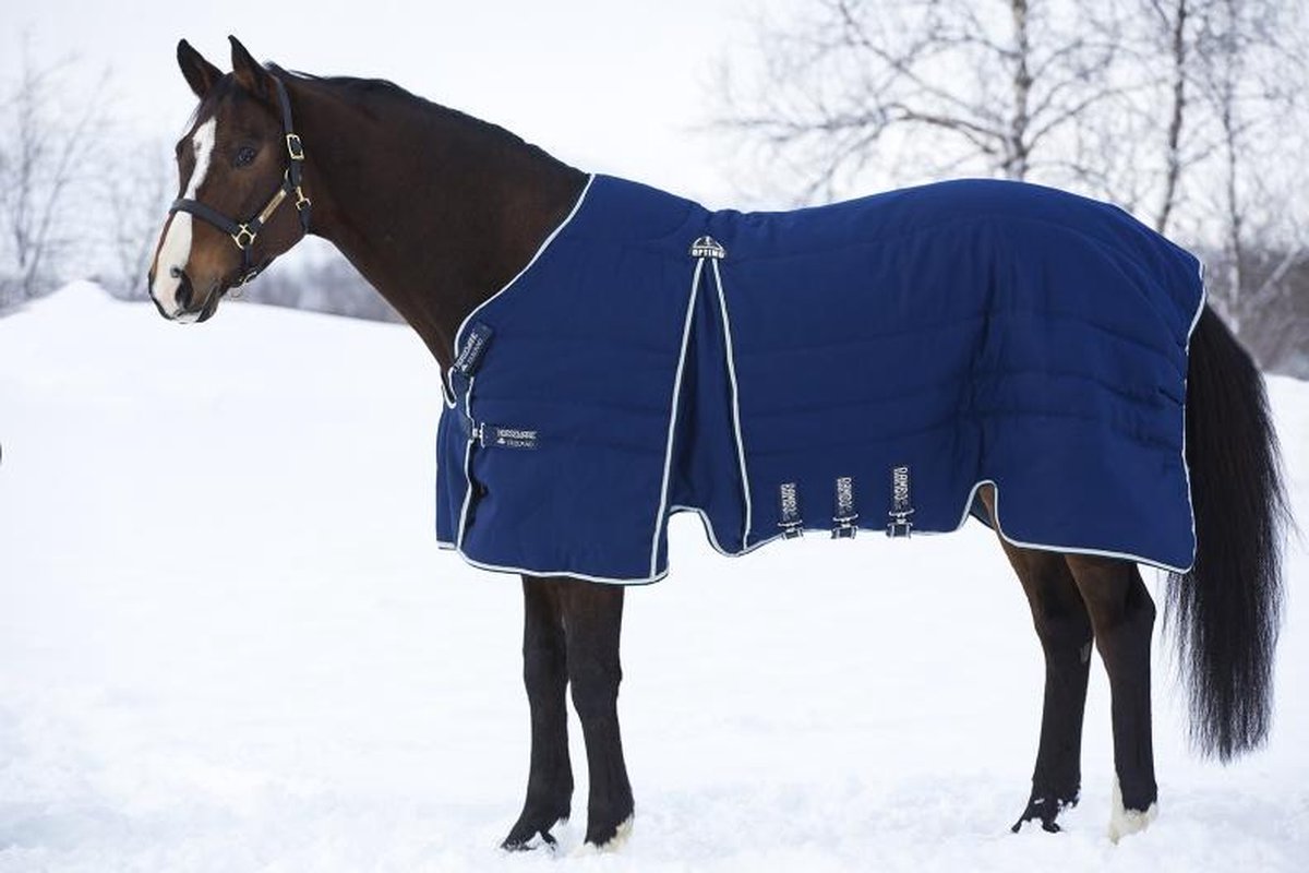 Horseware Rambo Optimo Stable Rug Heavy 400G Navy Blue 165/221 cm