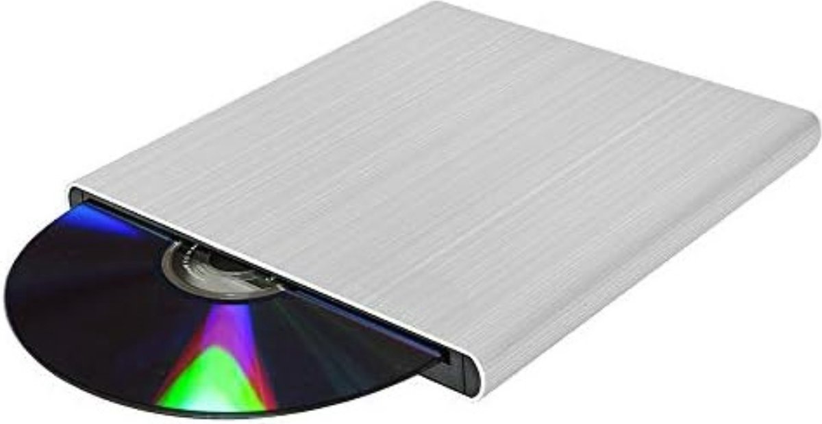 Externe Dvd Brander - Dvd Brander - Externe Dvd Speler En Brander - Zilver
