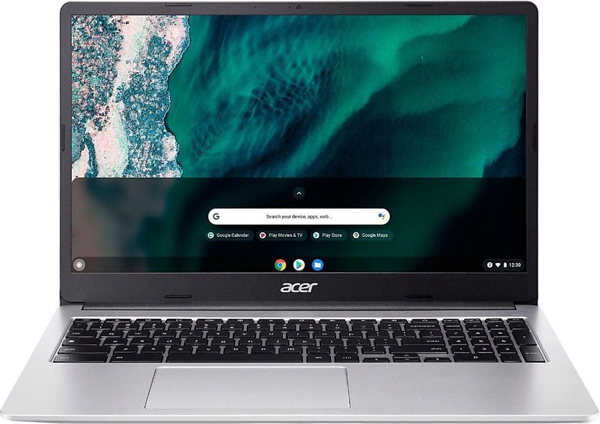 Acer Chromebook 315 (CB315-4H-C3SW) 15.6 inch laptop Zilver N4500 Celeron 4GB RAM 128GB Werkgeheugen
