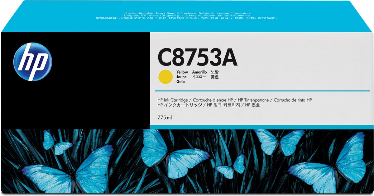 HP C8753A Yellow Original Ink Cartridge inktcartridge 1 stuk(s) Origineel Geel