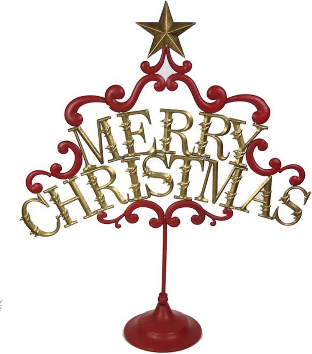 Ornament Merry Christmas 66,5x18,7x77cm